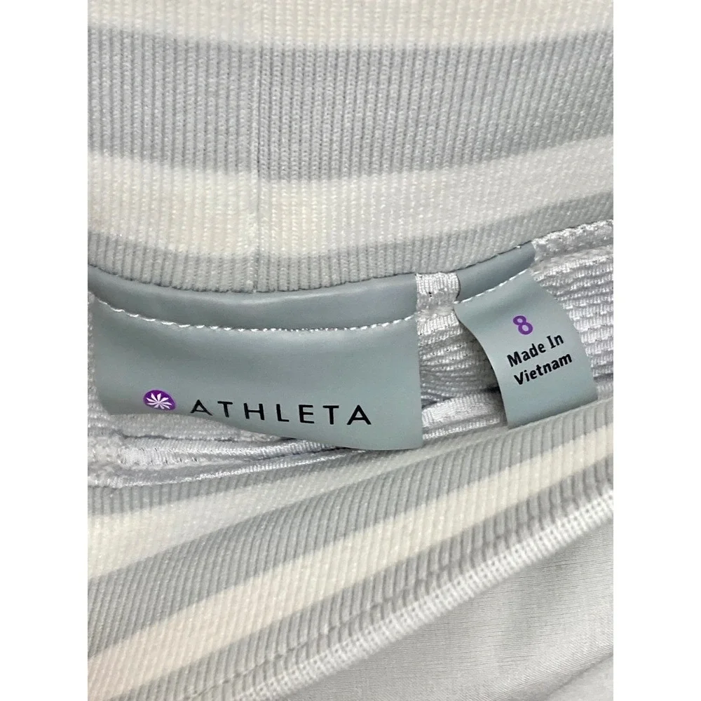 Athleta Sonara Sporty Skorts Womens Sz 8 Gray Zippered Pockets Pickleball Travel